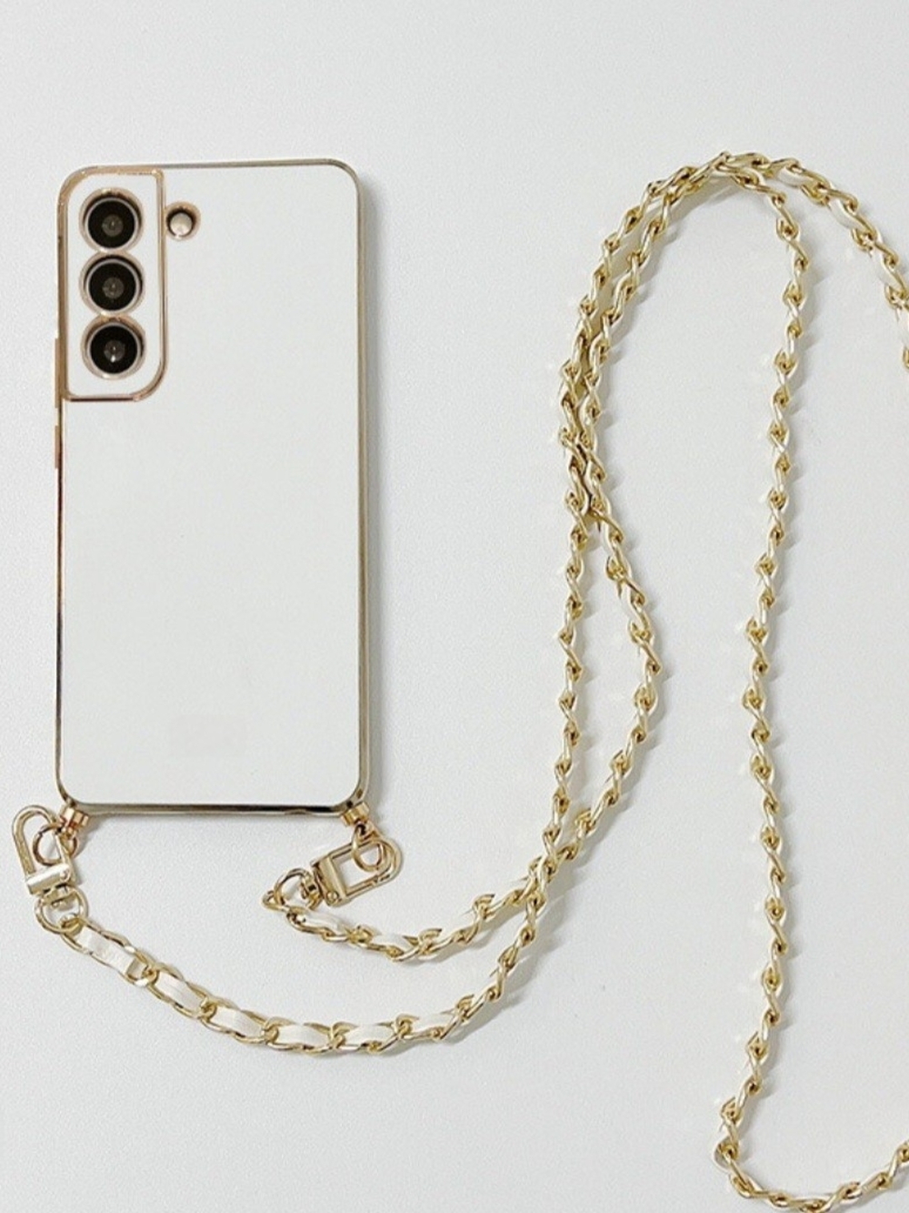 Samsung S21 Gold Chain Crossbody Phone Case Strap - Women Accessories